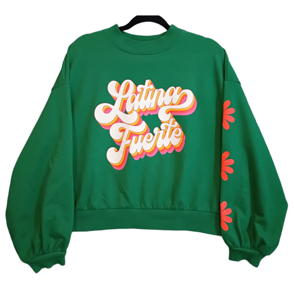 Target Latino Heritage Month Womens XXL Latina Fuerte Cropped Baggy Sweatshirt